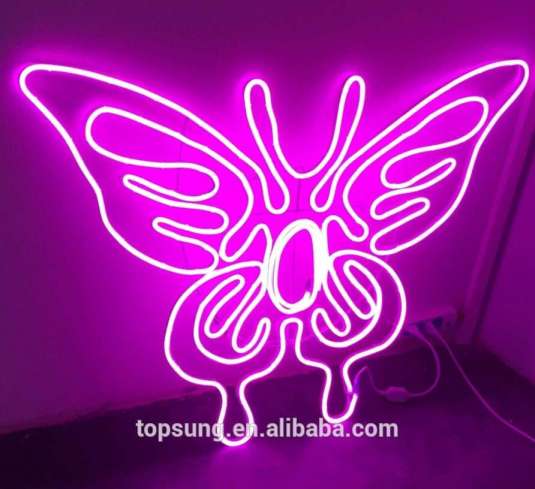 wholesale neon signs custom Christmas led lights motif butterfly