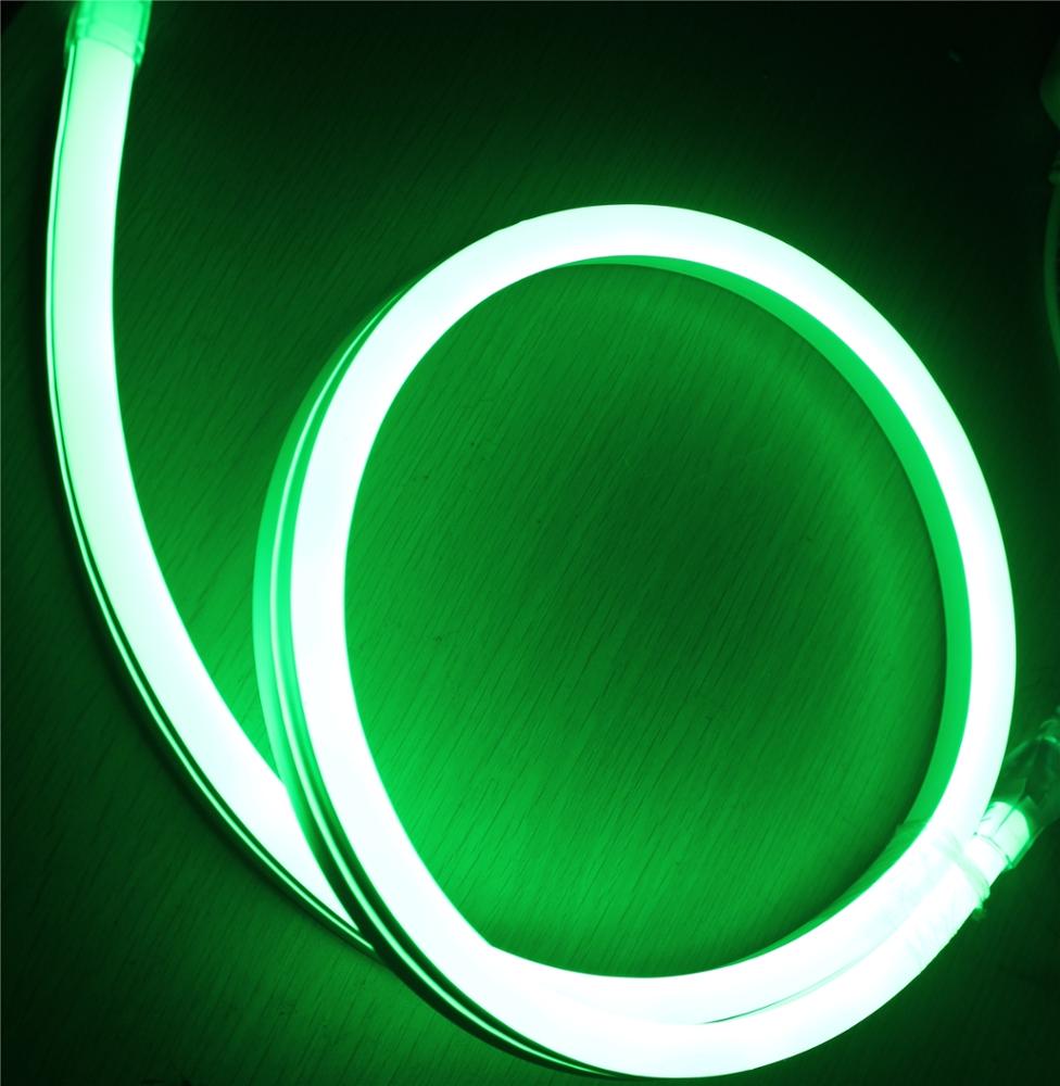 24v green led neon flex outdoor 11*18mm dome shenzhen factory